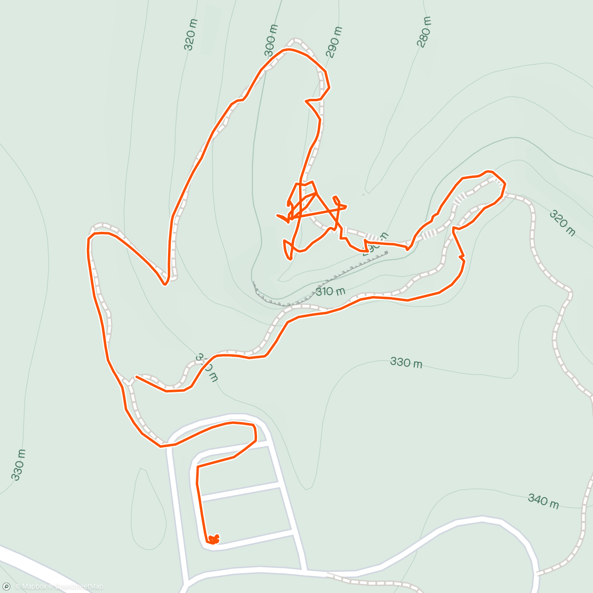 Map of the activity, Rock House Hike