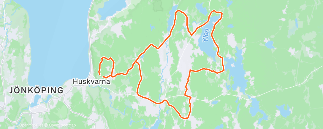 Map of the activity, MTB-distans