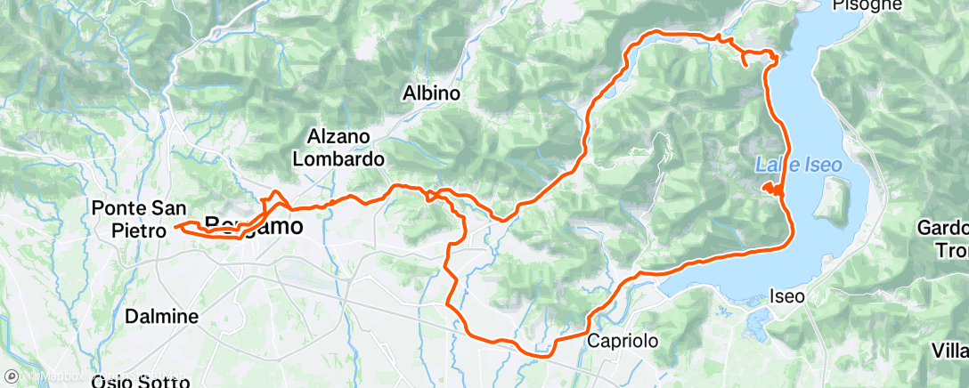 Map of the activity, Giro mattutino