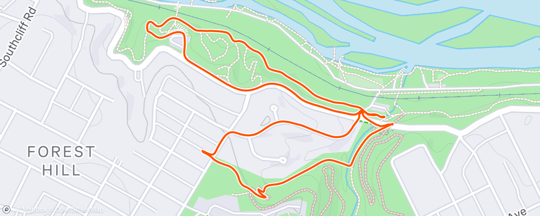 Map of the activity, Morning Mountain Bike Ride