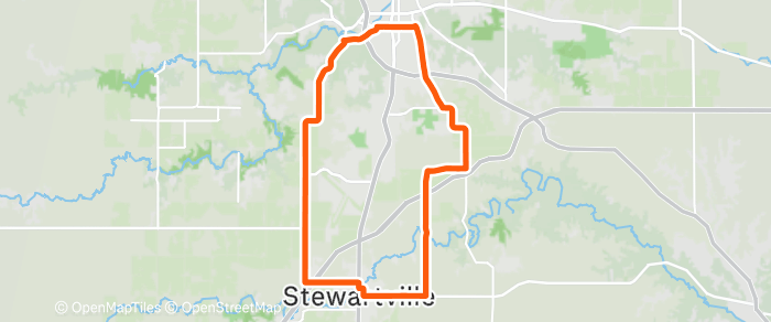 Route map for Sunday 07/19 Social-Recovery Ride