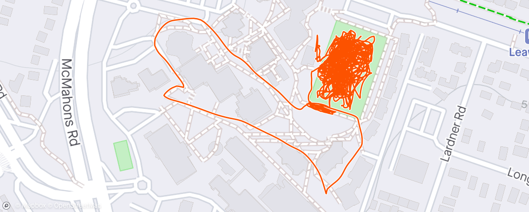 Map of the activity, And then I played hockey.