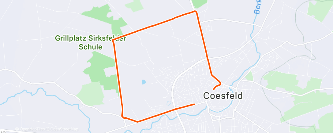 Map of the activity, Kreuzweg