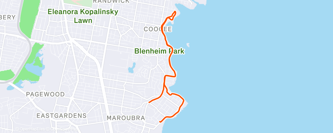 Map of the activity, Back home 🇦🇺