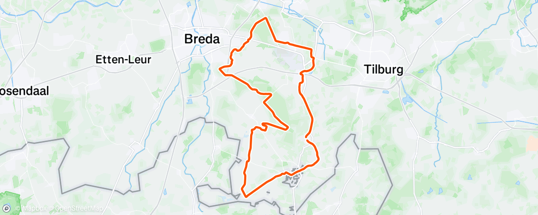 Map of the activity, Morning Ride