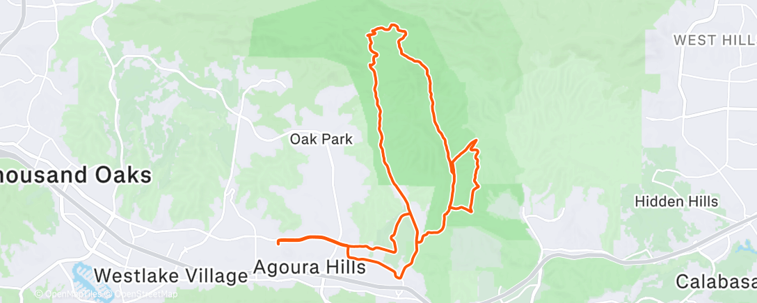 Map of the activity, Morning Ride