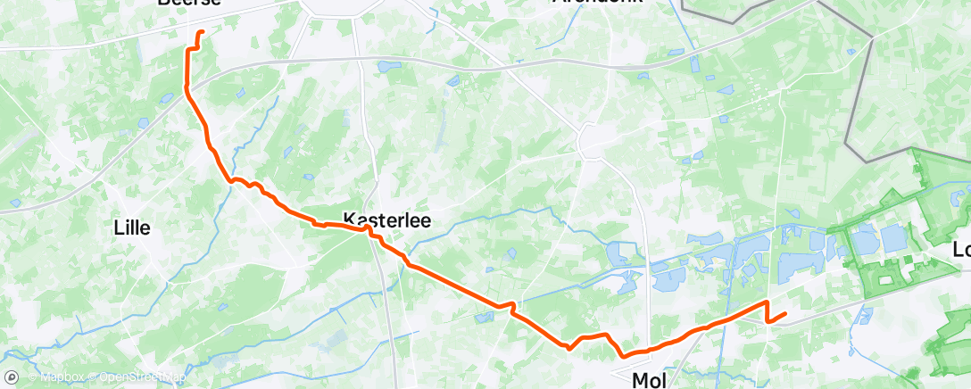 Map of the activity, Fietschallenge