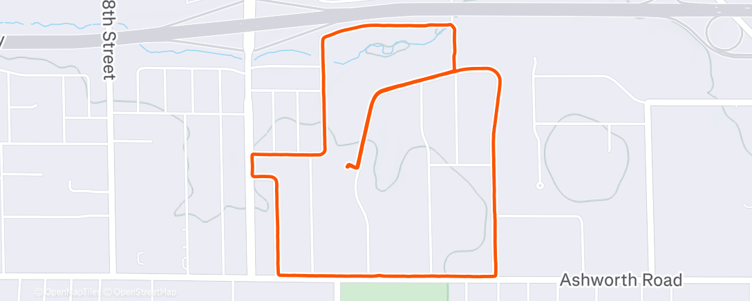 Map of the activity, Morning Walk