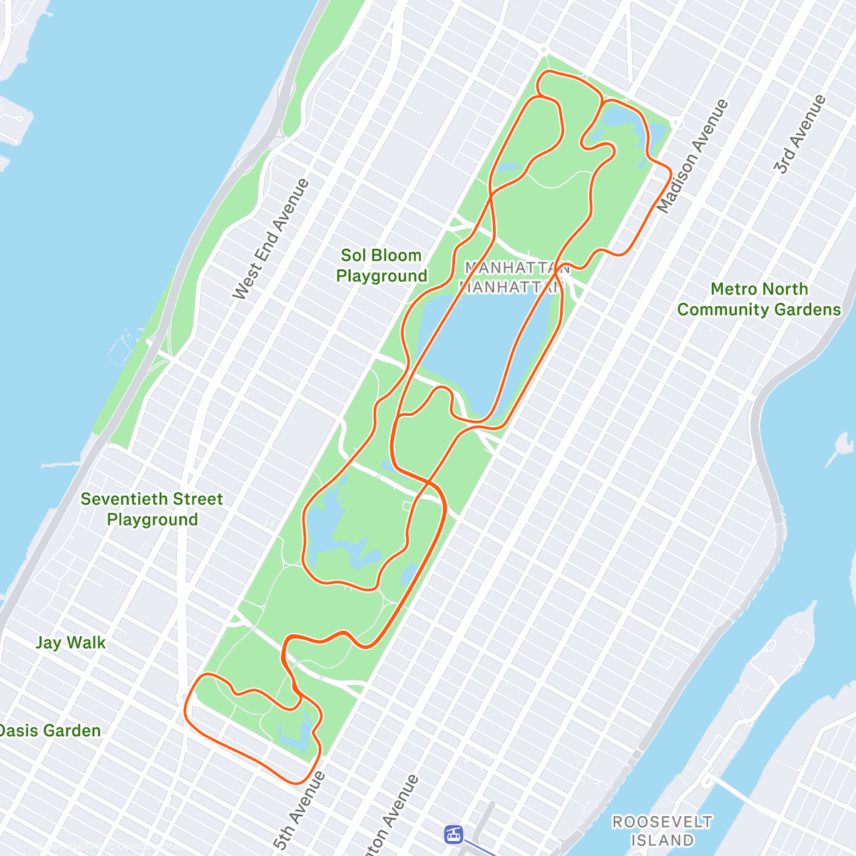 Map of the activity, HM: Foundation – Zwift - 55 Foundation in New York