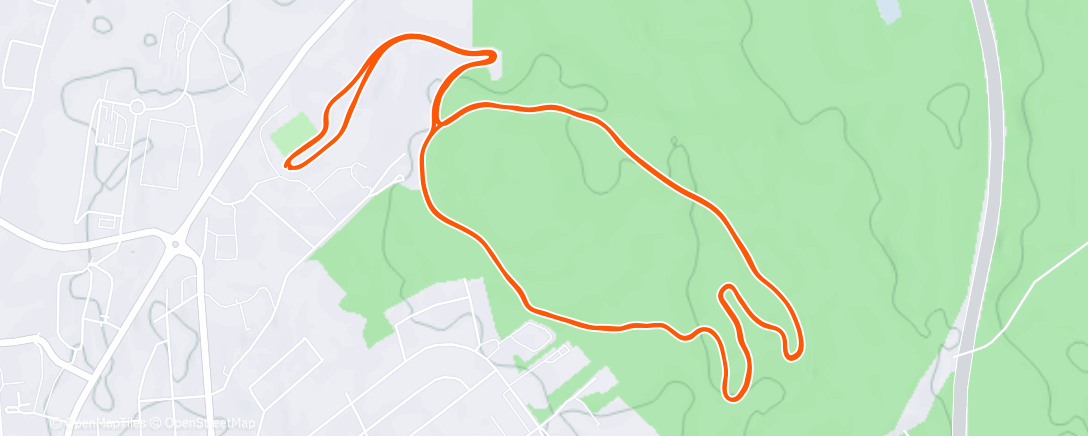 Map of the activity, Afternoon Nordic Ski
