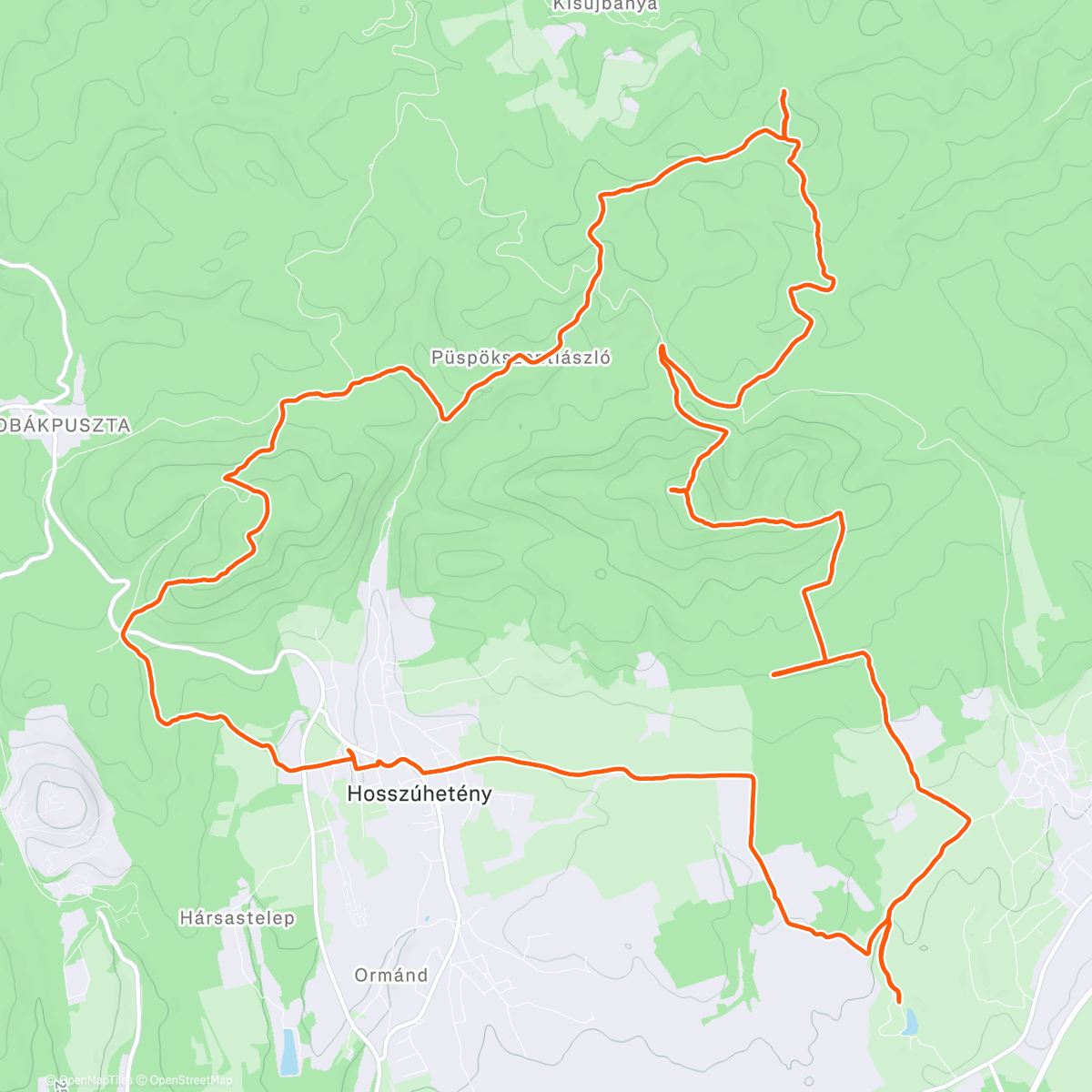 Map of the activity, Dombay30