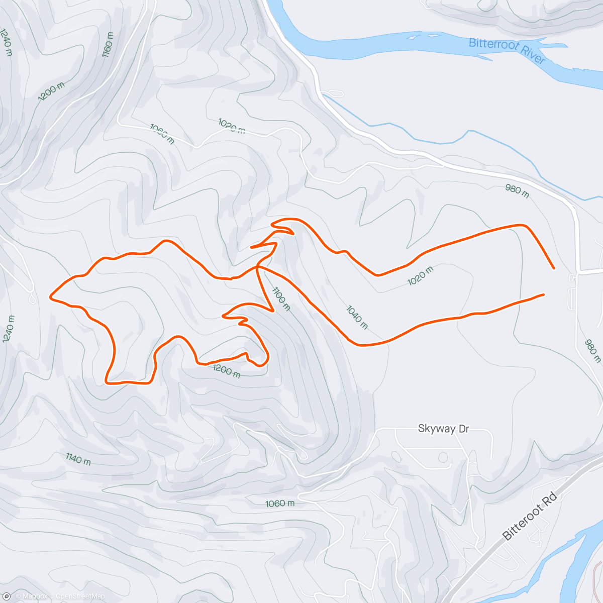 Map of the activity, Afternoon Mountain Bike Ride with Bjorn