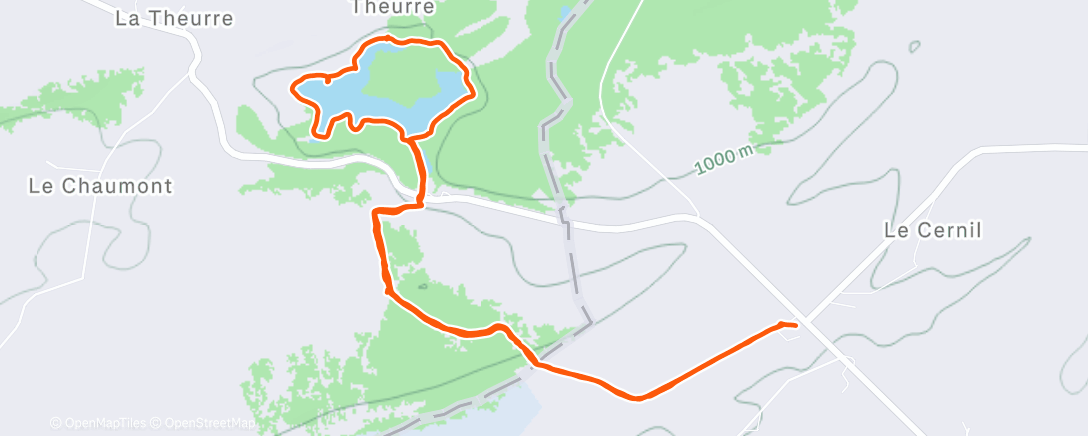 Map of the activity, Randonnée dans l'après-midi