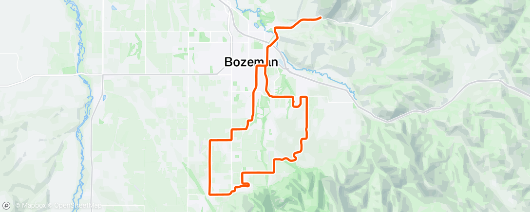 Map of the activity, Afternoon Ride