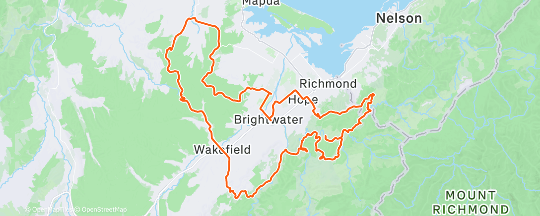 Map of the activity, Morning Gravel Ride