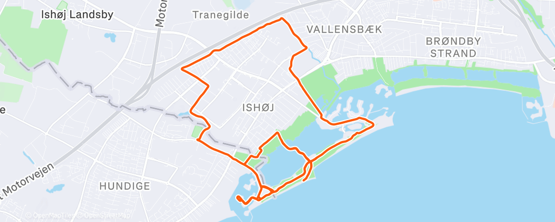 Map of the activity, Morning Run