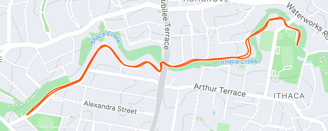 Карта физической активности (Afternoon Run)