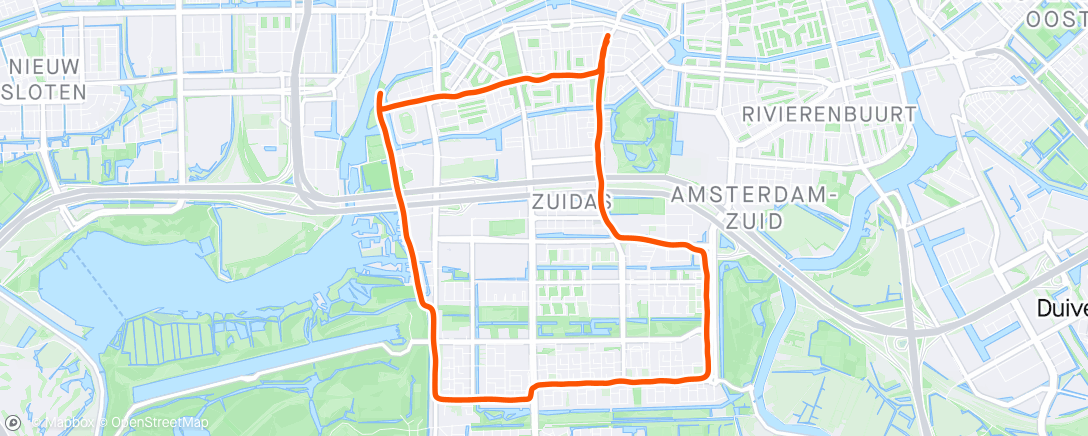 Mapa de la actividad, Post King's day run