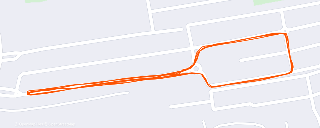 Map of the activity, Afternoon Run