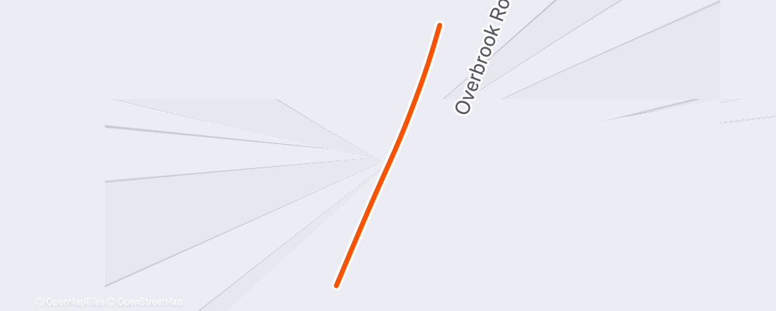 Map of the activity, Afternoon Run