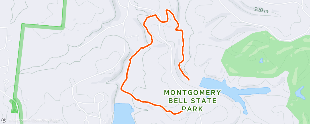 Map of the activity, 43/100 - couldn’t stay off the trails even though the humidity was 1000%.