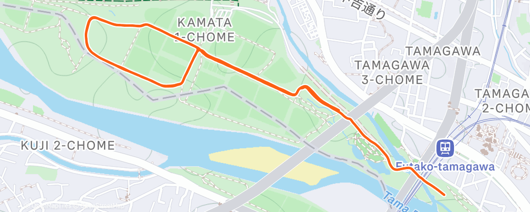 Карта физической активности (朝のランニング)