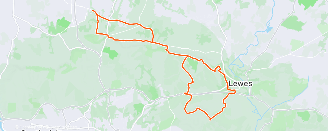 Карта физической активности (Gravel Loop)