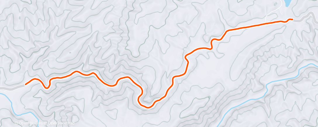 Map of the activity, Morning Hike