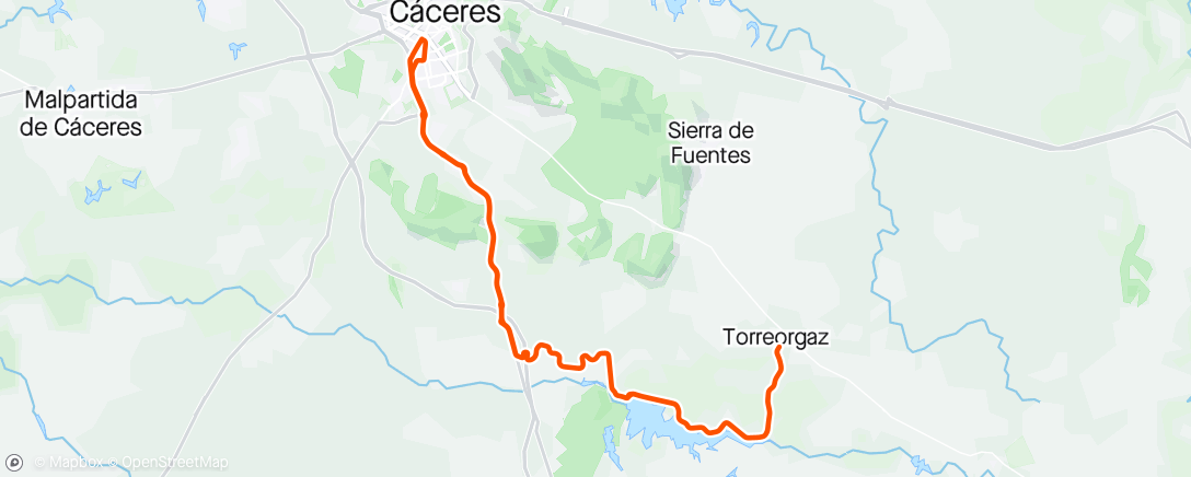 Map of the activity, Torreorgaz