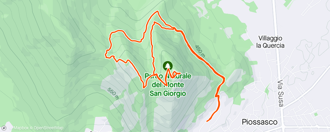 Map of the activity, San Giorgio