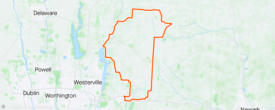 Map of the activity, SoftColdPedal Sunday