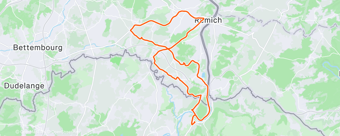 Map of the activity, Sortie le matin