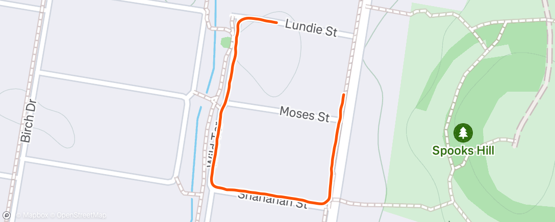 Map of the activity, Afternoon Walk