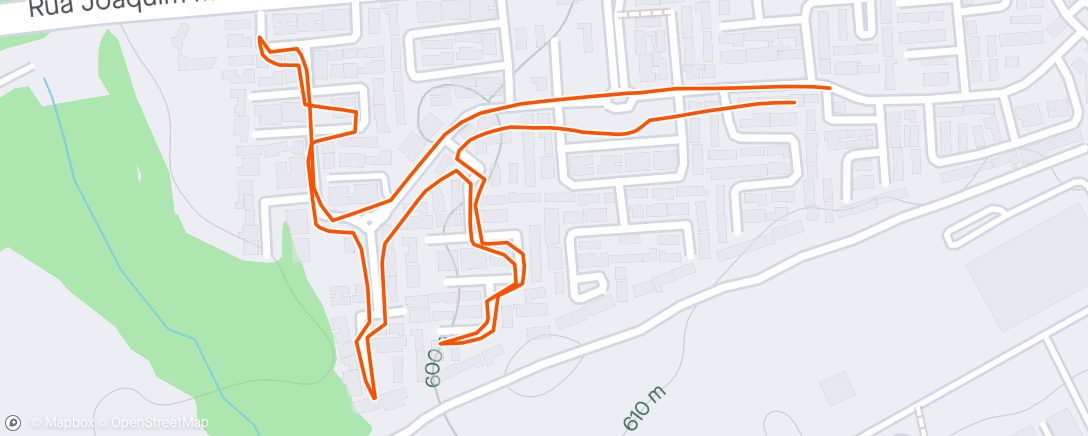 Map of the activity, Caminhada com a esposa