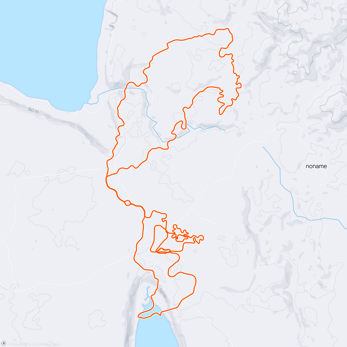 Map of the activity, Zwift - Aerobic Sustainability in Makuri Islands