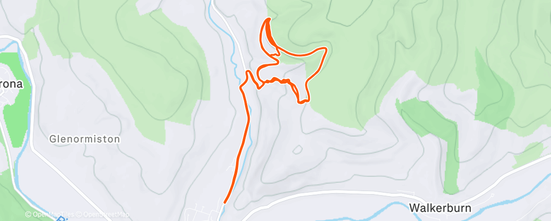 Map of the activity, Xmas solo chiller