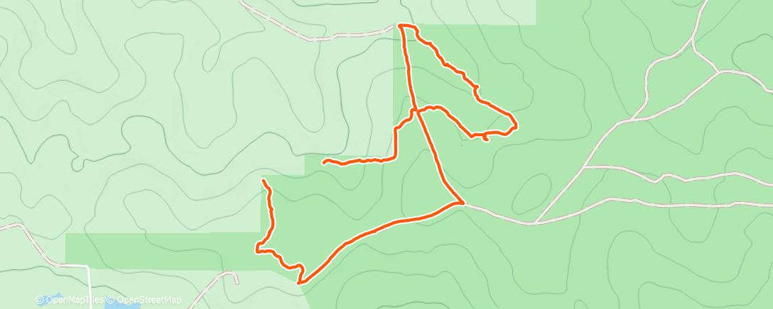 Map of the activity, Evening Hike