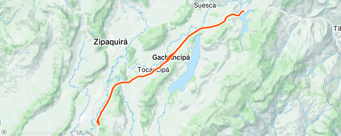 Map of the activity, Morning Ride