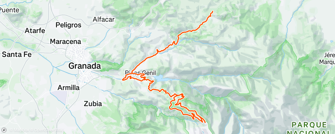 Map of the activity, Morning Ride