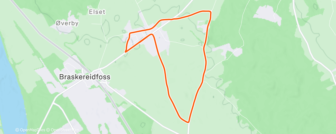 Map of the activity, Afternoon Walk