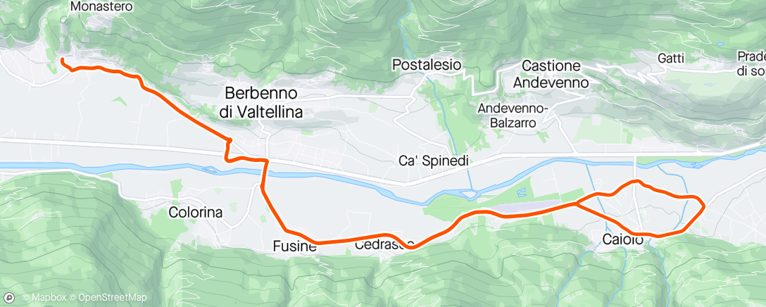 Map of the activity, Berbenno di Valtellina / Albosaggia