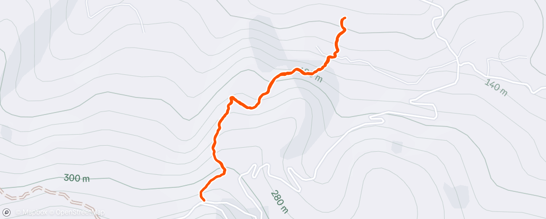 Map of the activity, Afternoon Hike