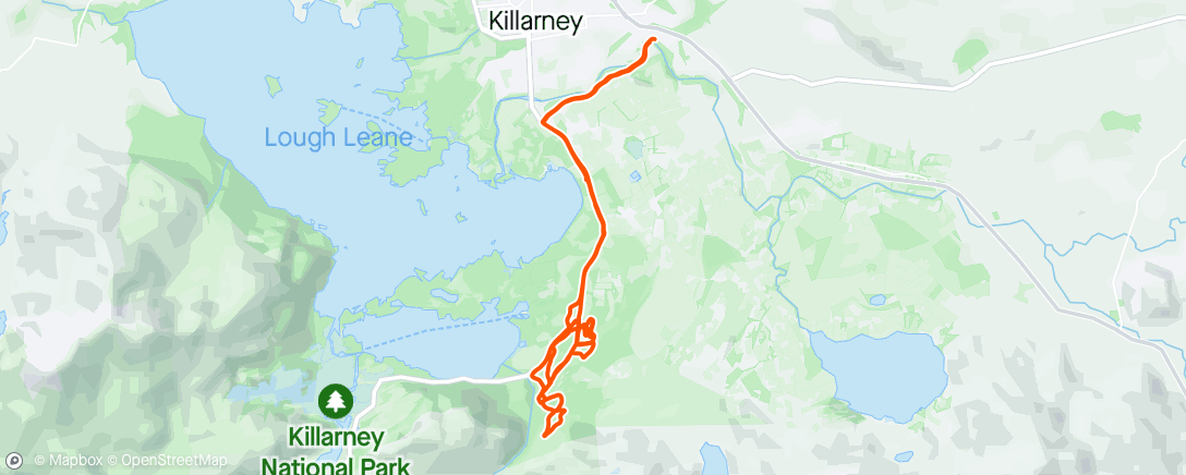 Map of the activity, MTB Torc Mountain