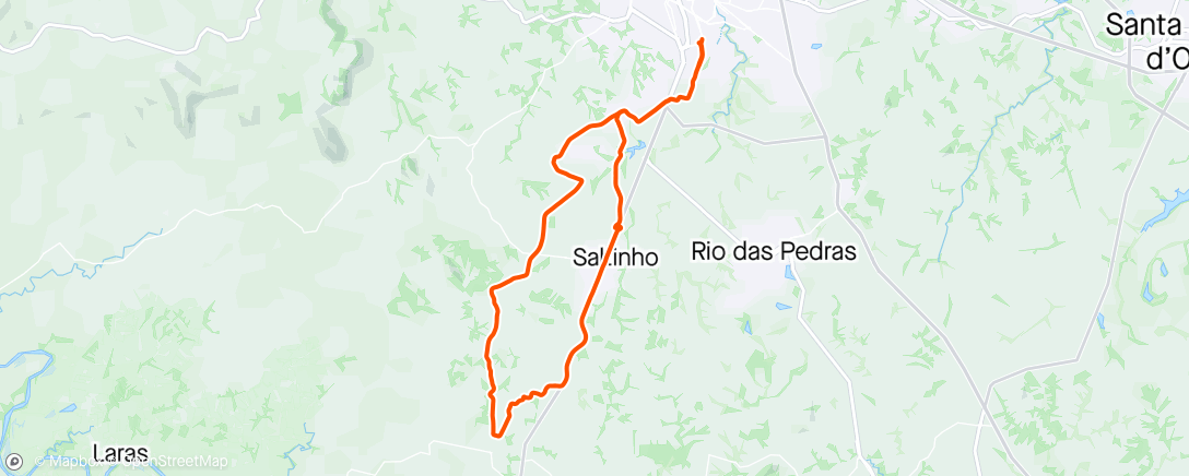 Map of the activity, Saltinho light