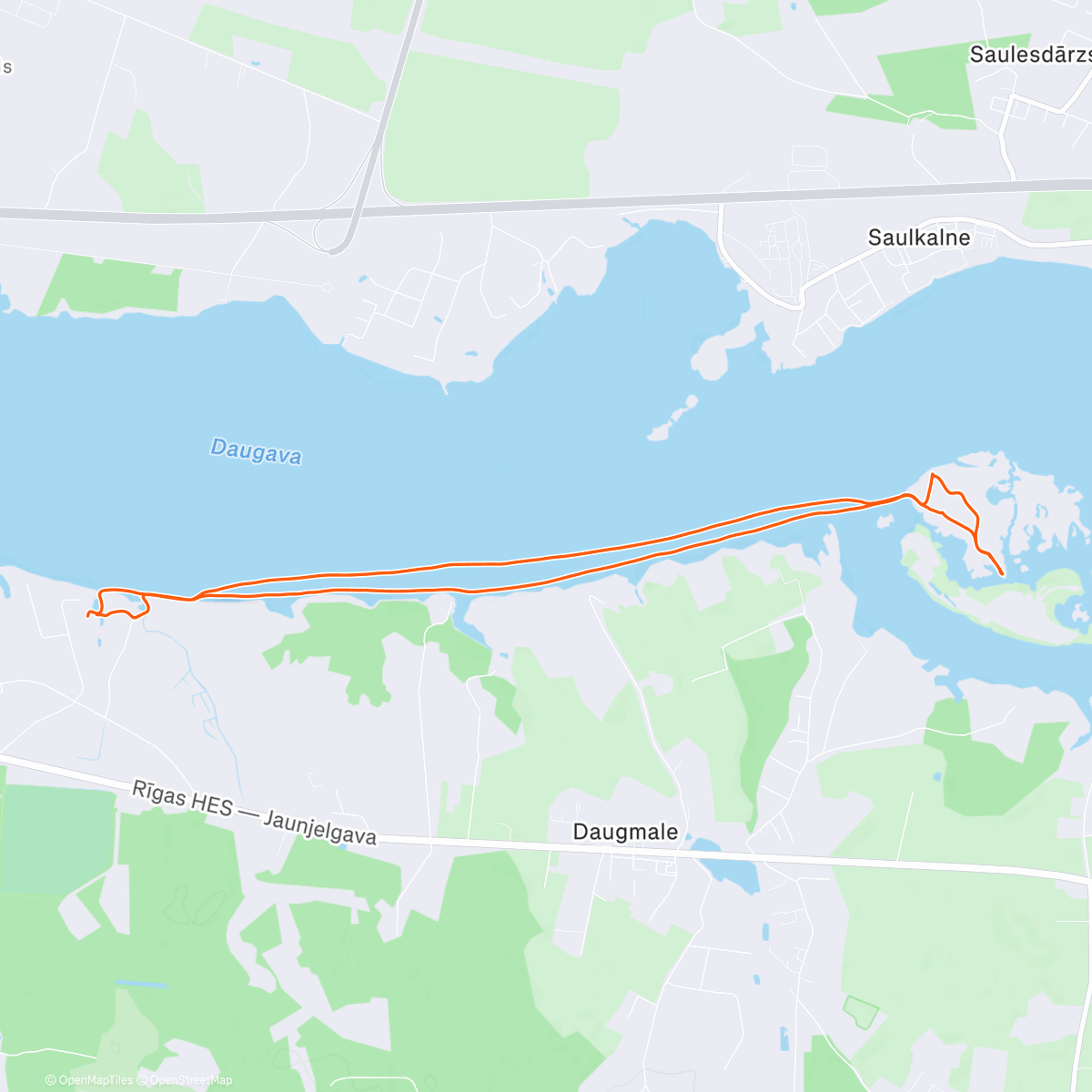 Map of the activity, Afternoon Walk