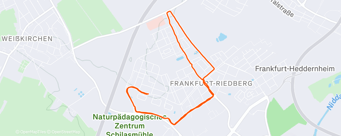 Карта физической активности (Afternoon Run)