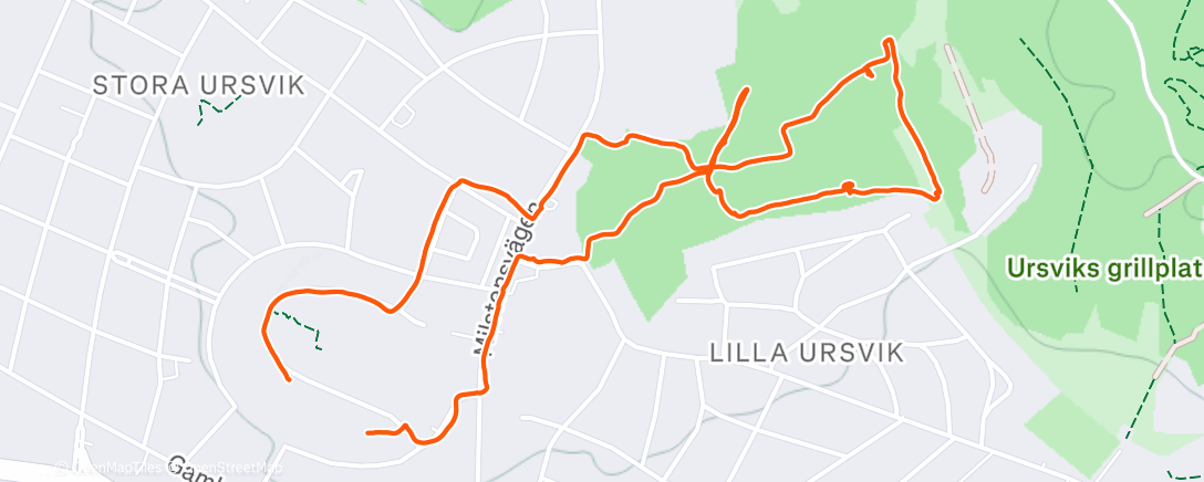 Map of the activity, Nýta góða snjóinn með Emil