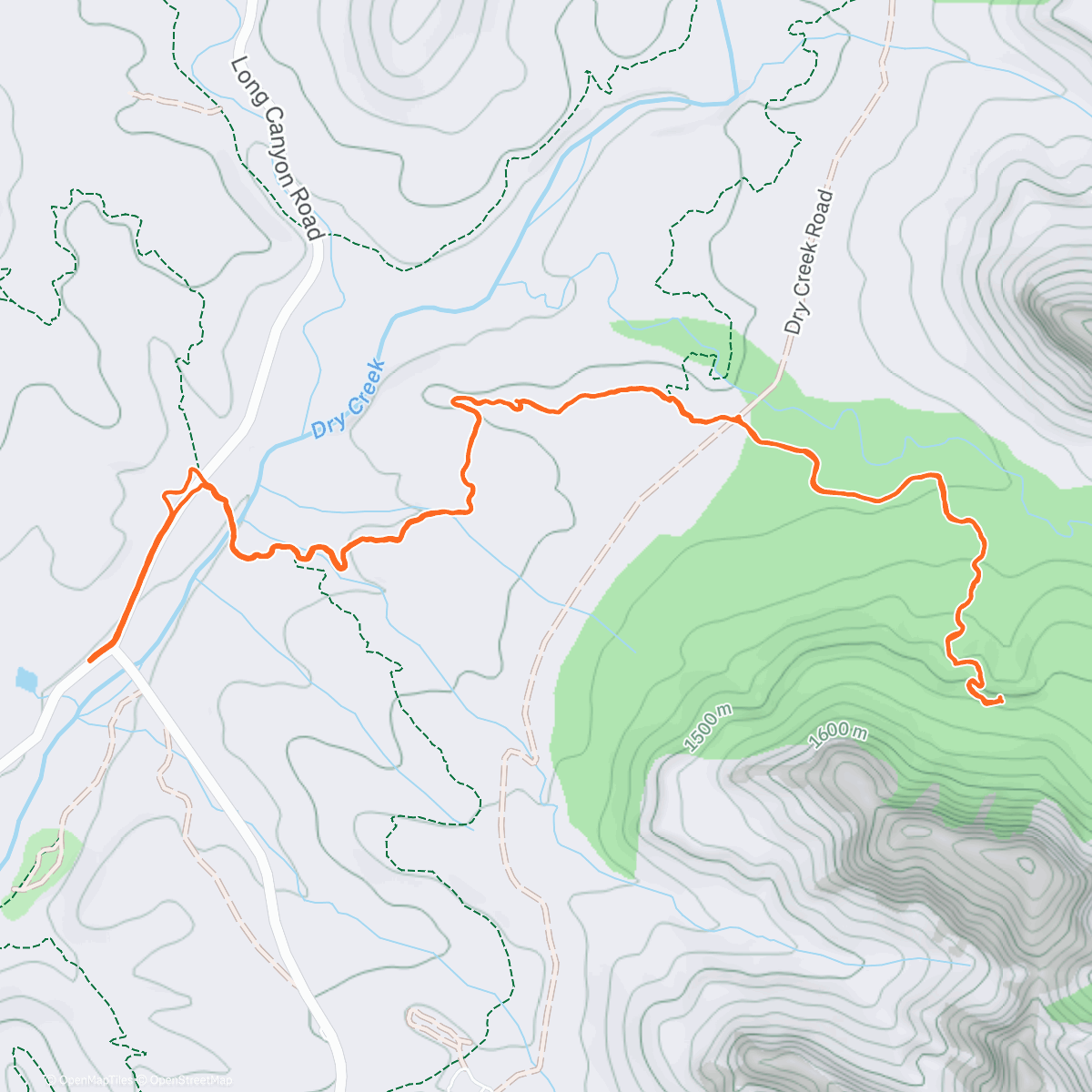 Map of the activity, Monday Morning Walk