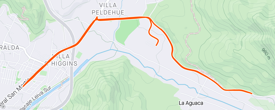 Mappa dell'attività Carrera por la mañana