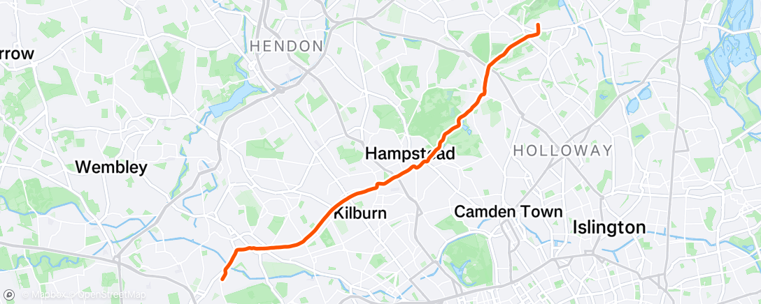 Map of the activity, Commute